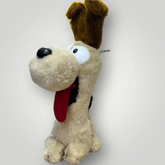 Vintage 1983 Garfield's Odie the Dog 14" Plush Stuffed Animal Toy Fun Farm Beige - Picture 3 of 13